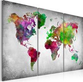 Schilderij - Diversity of World.