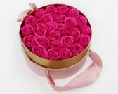 Floraya - Luxery Flowerbox - met zeeprozen Fuchsia - Medium