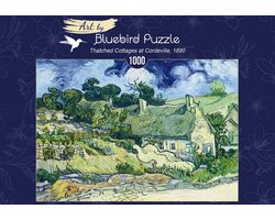 Vincent van Gogh - Huisjes met rieten daken in Cordeville, 1890 (1000 stukjes, kunstpuzzel)