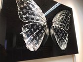 Black butterfly lv 100x65 plexiglas top kwaliteit van 5mm plexiglas met luxe ophangsysteem