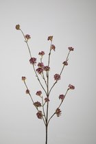 Kunsttak - Berries - topkwaliteit decoratie - 2 stuks - zijden tak - Paars - 99 cm hoog