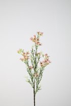 Kunstbloem - Chamelaucium - topkwaliteit decoratie - 2 stuks - zijden bloem - Roze - 67 cm hoog