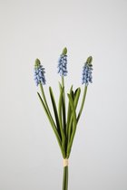 Kunstbloem - Muscari - druifhyacint - topkwaliteit decoratie - 2 stuks - zijden bloem - Lavendel - 32 cm hoog