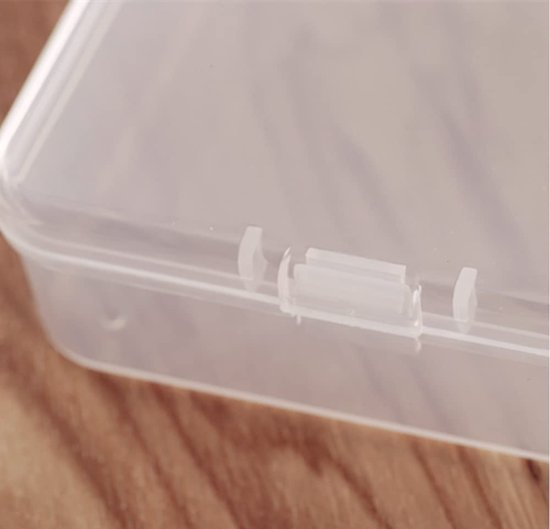 Plastic doosje met deksel klein doorzichtig 15-delige kunststof opbergdozen  containers... | bol.com