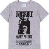 Grijs t-shirt met korte mouwen - Harry Potter / 152 cm