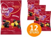 Red Band DropFruit Duo's 12 zakjes à 166g snoep - zacht snoep - Drop- en fruitsmaken - Glutenvrije winegums