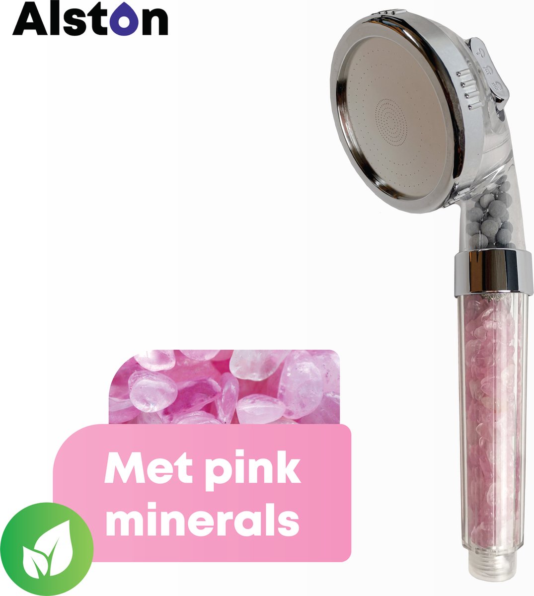 Ionische douchekop Waterbesparend Krachtige Regendouche Verhoogde