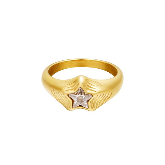 Ring étoile zircon - Yehwang - Ring - Taille 16 - Or