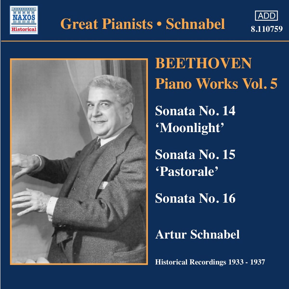 Artur Schnabel - Beethoven: Piano Works 5 (CD) (Remastered)
