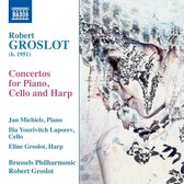 Jan Michiels - Ilia Laporev - Eline Groslot - Brus - Concertos For Piano, Cello And Harp (CD)