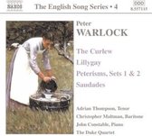 Adrian Thompson, Christopher Maltman, John Constable, The Duke Quartet - Warlock: English Songs 4 (CD)