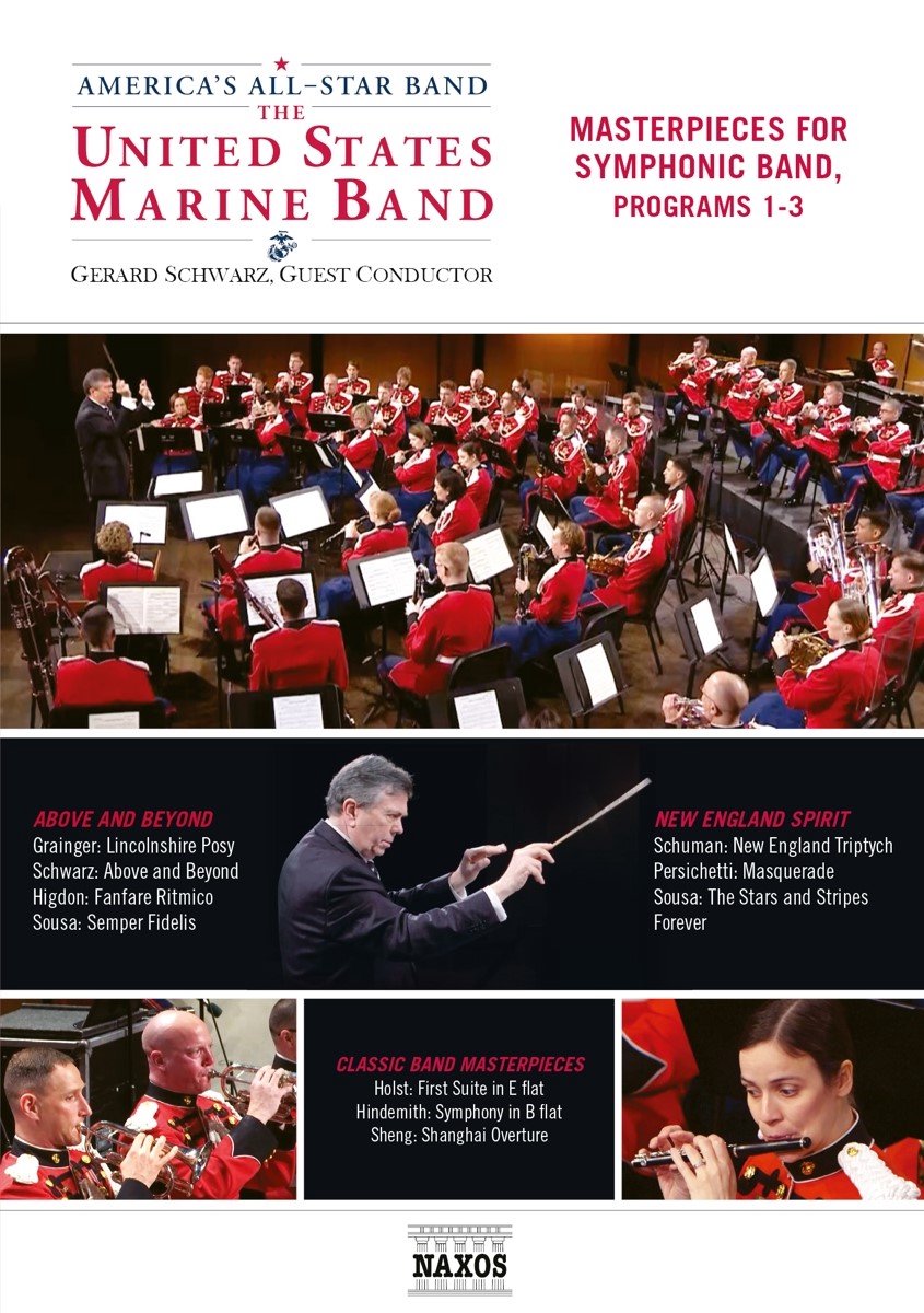Gerard Schwarz The United States Marine Band - Masterpieces For Symphonic Band, Programs 1-3 (DVD)