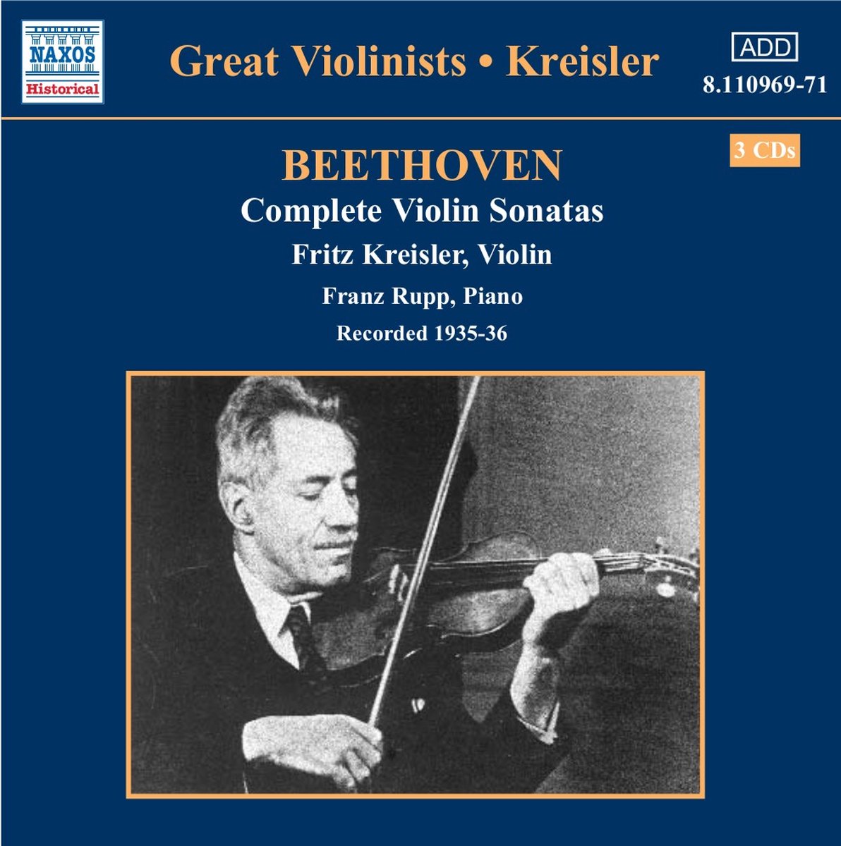 Fritz Kreisler & Franz Rupp - Beethoven: Violin Sonatas (3 CD) (Remastered)