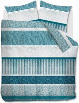 RiviÃ¨ra Maison Happy Winter - Flanel - Dekbedovertrek - Tweepersoons - 200x200/220 cm - Blauw