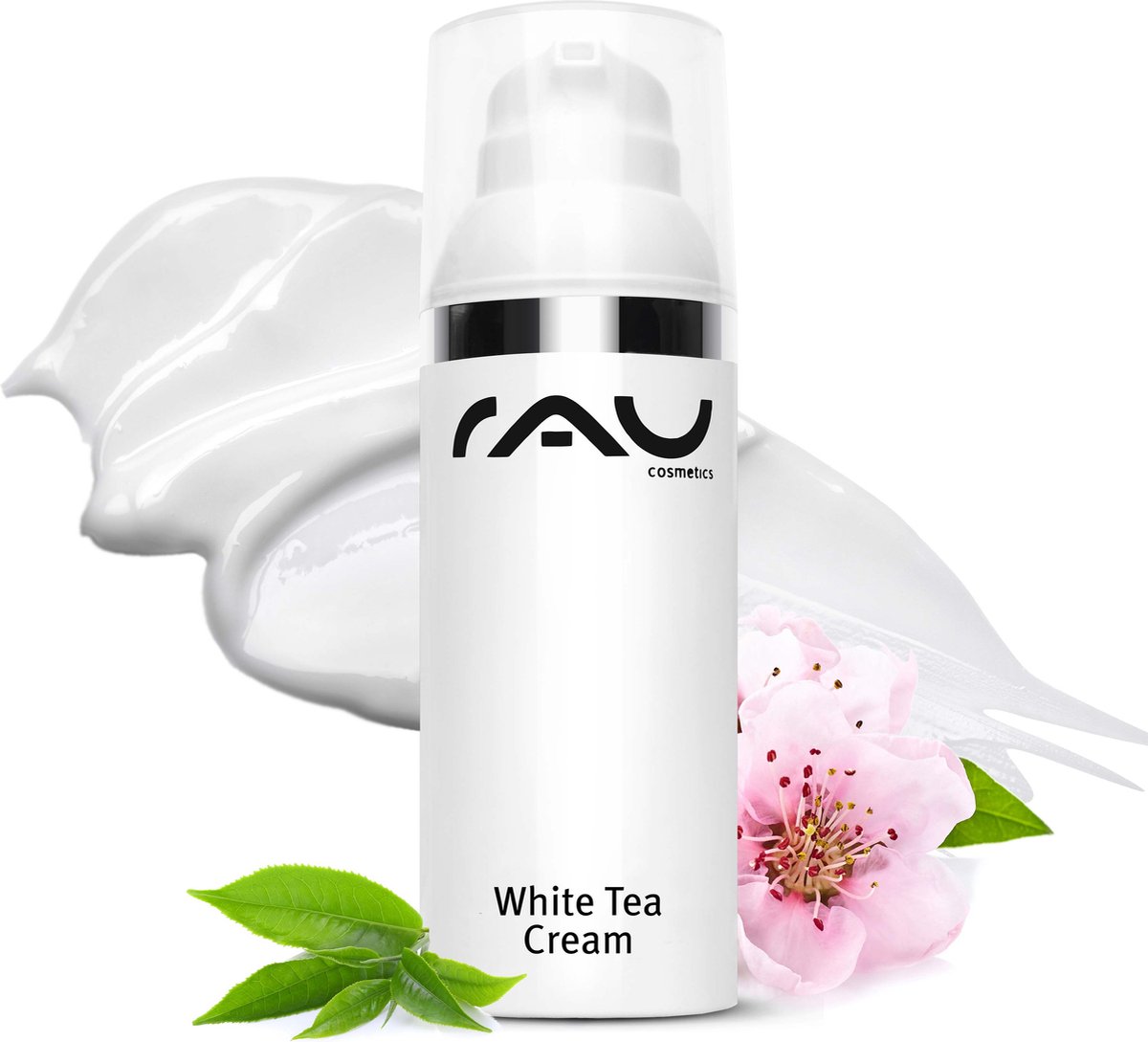 RAU White Tea cream, dag- & nachtcrème 50 ml - alle huidtypen - met witte thee - ook voor gevoelige huid
