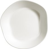 Kitchen trend - Skallop - design servies - diep bord, skallop - aardewerk, set van 2 - 24 cm