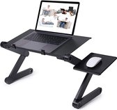 NÖRDIC LH-553 Universele laptopstandaard - Opvouw en Verstelbaar - Voor 10" tot en met 17" inch laptops - Zwart