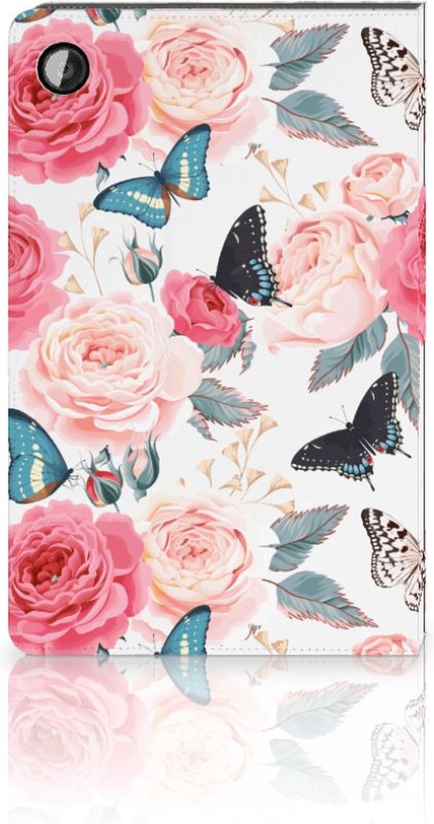 Samsung Galaxy Tab A8 2021/2022 Tablet Cover Butterfly Roses