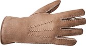 Warme met wol gevoerde leren handschoenen Fellhof Premium, taupe, maat 9.5