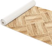 Antislipmat - HOUTEN VLOERBLOKKEN BRUIN- 65x100cm - PVC - Antislip mat