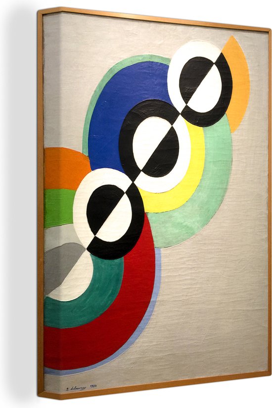 Canvas Schilderij Rythmes - schilderij van Robert Delaunay - 60x80 cm - Wanddecoratie