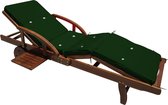 Detex Ligbedkussen - Weerbestendig UV bestendig 195x55x5cm - Groen