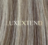 LUXEXTEND Keratin Hair Extensions #6A/60A | U Tip | 60 CM | 25 Stuks | 25 gram | Luxury Hair A+ | Human hair Blonde | Human Hair Keratin | Remy Sorted & Double Drawn | Extensions B