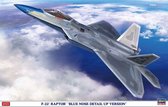 1:48 Hasegawa 52293 F-22 Raptor Plane Blue Nose SP493 Plastic kit