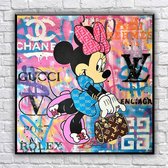 ✅ UNIEK 1 van de 10 - Luxify 186 - Kunstwerk Canvas 100x100 cm - groot - Print op Canvas schilderij - CUSTOM LUXURY WALL ART - FILM ART - CUSTOM WALL ART - CUSTOM DESIGN - (Wanddecoratie woon