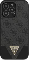 Guess 4G Triangle Back Case - Geschikt voor Apple iPhone 13 Mini (5.4") - Grijs