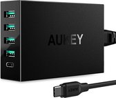 Aukey PA-Y5 Qualcomm Quick Charge 3.0 USB C 5 Poorten Charging Station