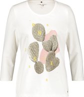 GERRY WEBER Dames Shirt met 3/4-mouwen en print op de voorkant