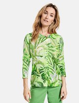 GERRY WEBER Dames Vest met motief, organic cotton