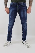 HEREN JEANS-SLIM FIT JEANS-SPIJKERBROEK- DSQRRED7 BOSS BLUE MAAT W31