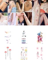 6 vellen grote sexy waterdichte tijdelijke tatoeages - nep-tatoeages voor vrouwen en meisjes - Tijdelijke Tattoos - Nep Tatoeage - Dames Tatoeage - Temporarty Tattoo