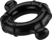 Shots Toys Gummy Ring XL - Cockring - Stevige Cockring Voor Harde Erecties - DIameter 1,9cm - XL - Zwart