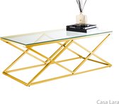 Sweet Maison gouden salontafel glas