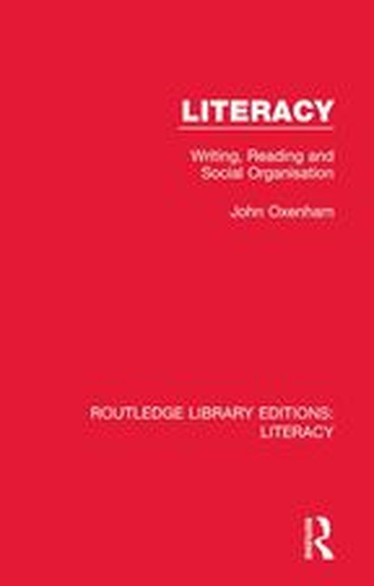 Routledge Library Editions: Literacy - Literacy - cover
