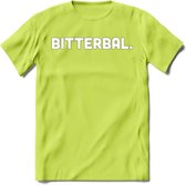 Bitterbal - Snack T-Shirt | Grappig Verjaardag Kleding Cadeau | Eten En Snoep Shirt | Dames - Heren - Unisex Tshirt | - Groen - M