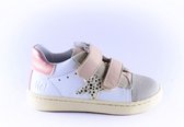 Clic sneaker CL-20303 wit beige  leopard ster-22