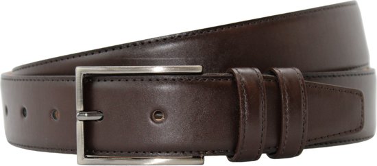 BELTINGER Jeansriem van volledig rundleer, 5 cm, leren riem voor heren, 50 mm, brede herenriem van echt leer, marineblauw, zilver., 90 cm/105 cm totale lengte