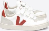 Veja V10 Velcro - Sneakers - Wit Rood- Unisex - Maat 23