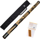 Didgeridoo van bamboo 120cm inclusief bijenwas voor mondstuk didjeridoo |  bekijk de video!