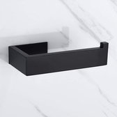 Toilethouder | Wc-Houder | Zwart | 14.4 x 7.3 x 4 Cm | Roestvrijstaal | Zelfklevend