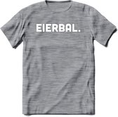 Eierbal  - Snack T-Shirt | Grappig Verjaardag Kleding Cadeau | Eten En Snoep Shirt | Dames - Heren - Unisex Tshirt | - Donker Grijs - Gemaleerd - XXL
