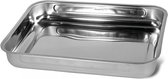 Gerimport Ovenschaal Braadslede 35 cm RVS zilver
