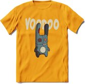 Voodoo pop T-Shirt Grappig | Halloween Kleding Kado Heren / Dames | Animal Skateboard Cadeau shirt - Geel - XXL