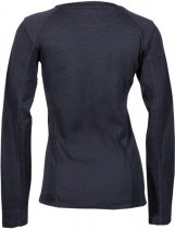 Point6 - Thermo Shirt - Lange Mouw - Dames - Ondershirt - Baselayer - Merinowol - Ronde Hals - Zwart - X-Small