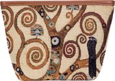 Goebel - Gustav Klimt | Tas De Levensboom | Make-up tas - 25cm - Stof