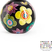 Design Vaas BOLVASE - Fidrio FLOWER POWER - glas, mondgeblazen bloemenvaas - diameter 25 cm